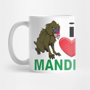 I Heart Mandrills!!! Mug